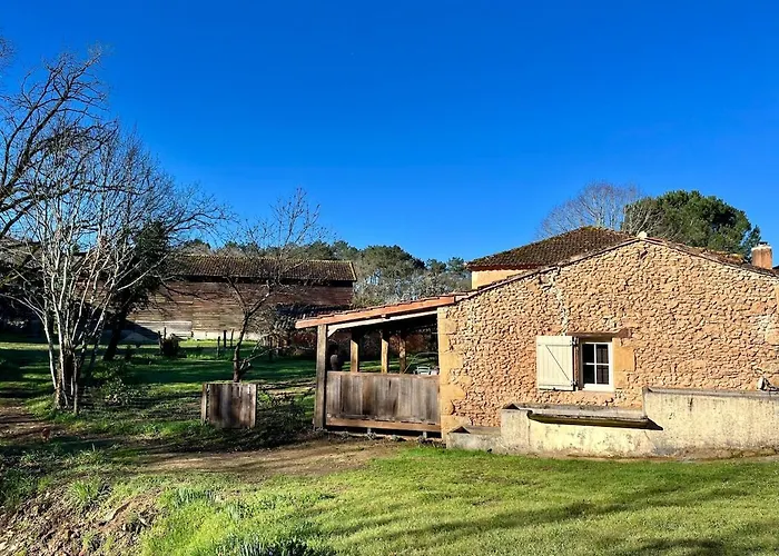 Pour 2 - Jardin Cloture - Grande Terrasse Couverte Capdrot